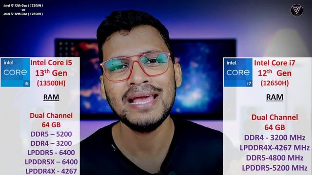 Intel Core I5 13th Gen Vs Intel Core I7 12th Gen | Which Is Better ? | I5- 13500H | I7- 12650H