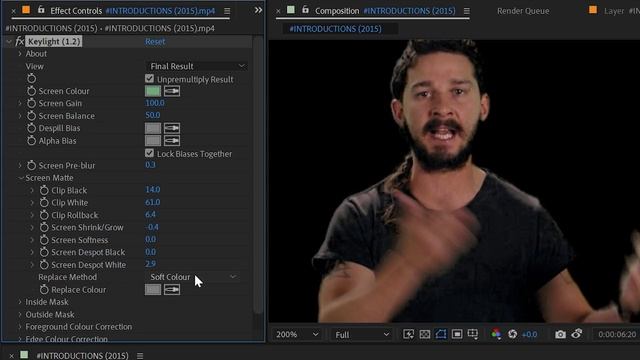 Keylight + Key Cleaner + Advanced Spill Suppressor | Effects of After Effects смотреть онлайн