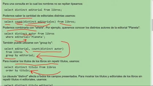 MySQL Ejercicio: 246 Introducción Sentencia DISTINCT para Seleccionar Datos No Repetidos (Parte 2) смотреть онлайн