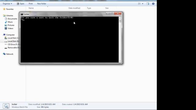 Folder Lock and hide without Software Using Batch file Code смотреть онлайн