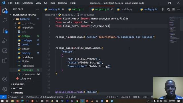 Build A Full-Stack Web Application with Flask And ReactJS - Part 3 Using Flask-RestX Namespaces смотреть онлайн