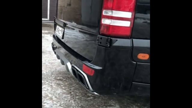Rear bumper Mercedes Sprinter W906 AMG tuning. смотреть онлайн