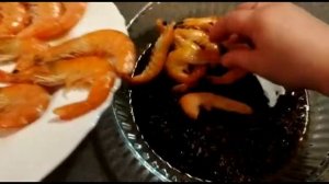 Креветки жареные на электрогриле в пряных травах и чесноке