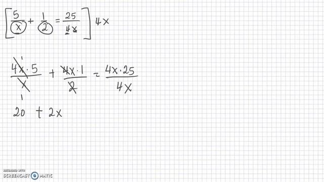 Matematik M 2a (Holmström) - Uttryck och ekvationer - Ekvationer med nämnare смотреть онлайн