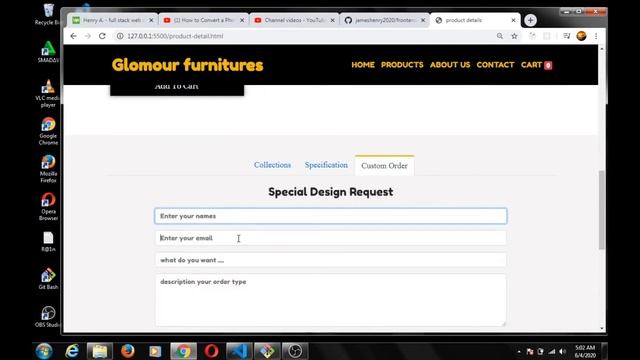 responsive ecommerce website design using html, css and bootstrap смотреть онлайн