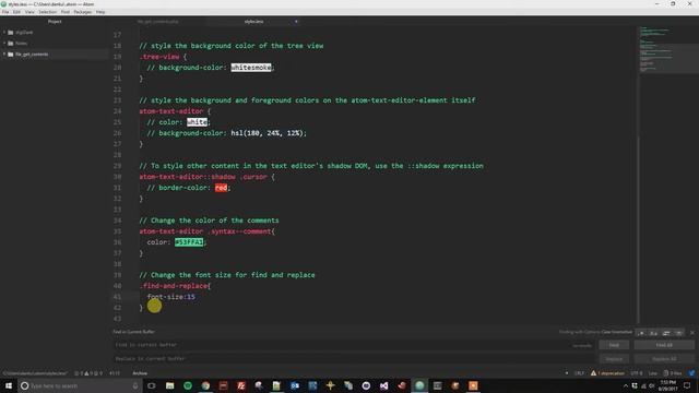 Atom - Change Font Size of Find and Replace смотреть онлайн