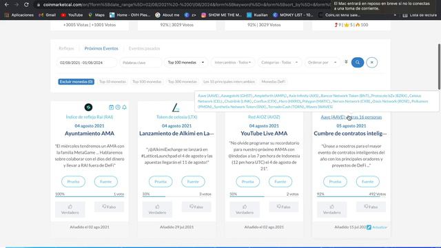 🚀 Te Muestro TOP Criptomonedas de AGOSTO ⏱ Según sus EVENTOS ( Posibles SUBIDAS ✅) смотреть онлайн