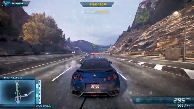 NFS Most Wanted | Police Chase Max Heat Level Escaped | Nissan GT-R Vs Police