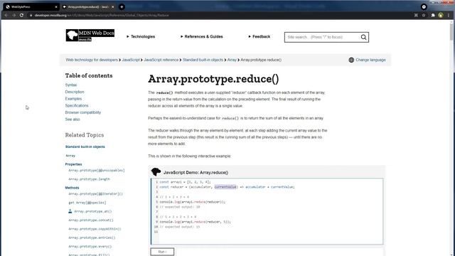 Calculate Sum or Total from Values in Array & Array Object | Learn JavaScript | Reduce Method смотреть онлайн