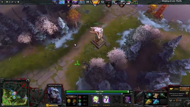 Dota 2: Playing Support Witch Doctor. Faceless Void + Lich + Witch Doctor Easy Lane
