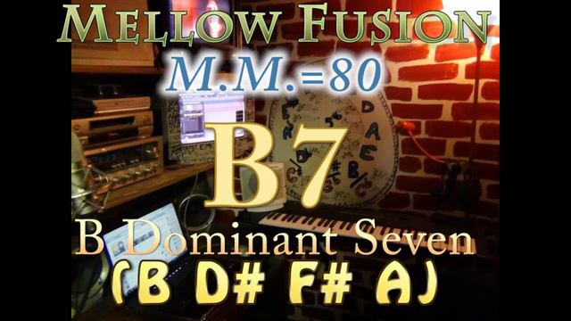B7 Dominant (B D# F# A) Mellow Fusion - M.M.=80 - One Chord Vamp смотреть онлайн