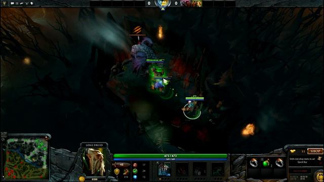 Dota 2 - Roshan LvL 1 with Lone Druid and Ursa смотреть онлайн
