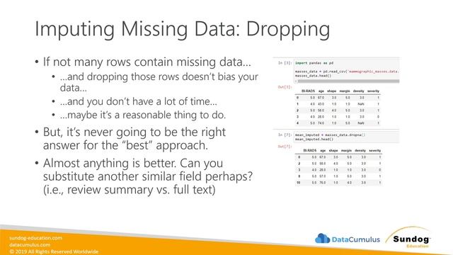 Imputation Methods for Missing Data смотреть онлайн