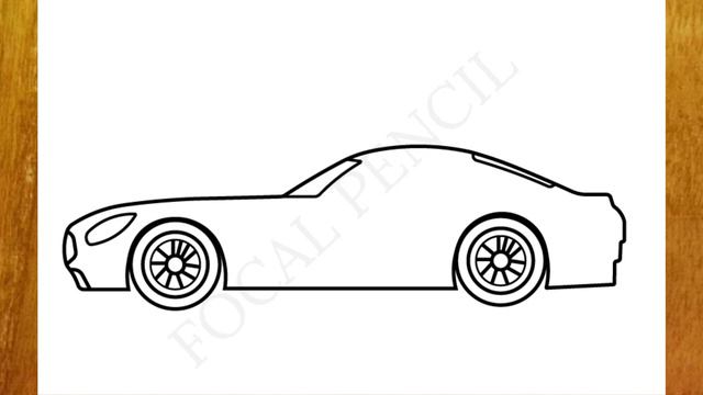 How To Draw Mercedes AMG GT3 2015 / How To Draw A Car смотреть онлайн