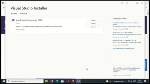 instalasi visual studio community,pemrograman visual