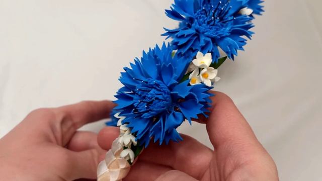 Ободок Венок с Васильками ? смотреть онлайн