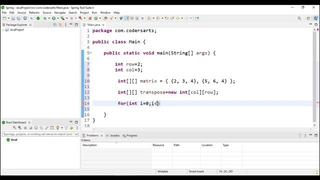 15. Java Program to Find Transpose of a Matrix смотреть онлайн
