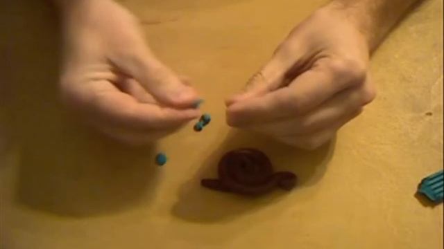 Поделка улитка из пластилина своими руками Handicraft Snail From Plasticine With Their Hands