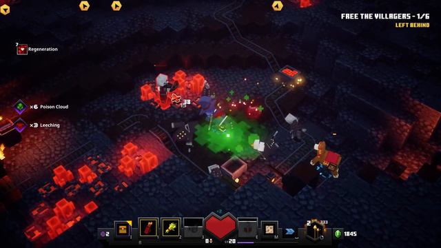 Free The Villagers Left Behind Minecraft Dungeons смотреть онлайн