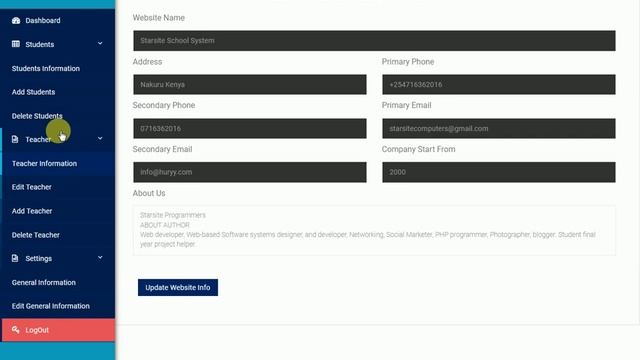 School Management System Project In PHP & MySQL смотреть онлайн