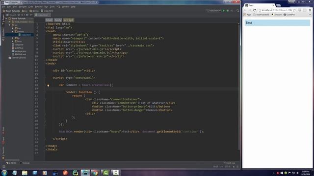 React JS Tutorials for Beginners 6 Event Handling 1 смотреть онлайн