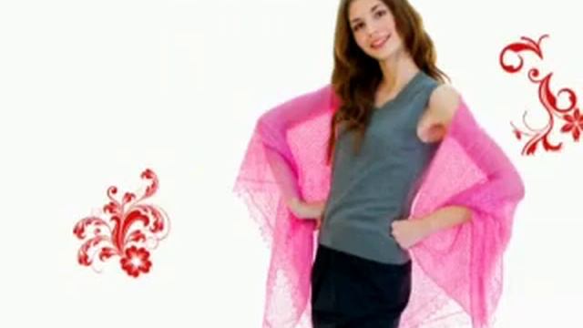 How To Tie a Scarf Оренбург пуховый платок downy shawl смотреть онлайн