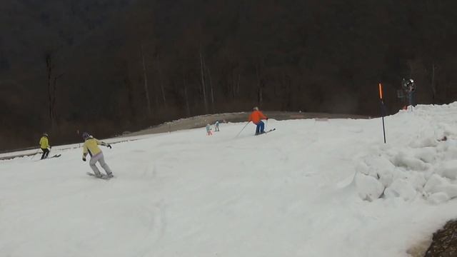 Как кататься по "разбитому" склону, подсказки. Горные лыжи Скифактор.ру смотреть онлайн