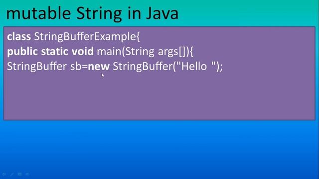 What is Mutable String in JAVA,#79 смотреть онлайн
