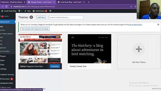 How to install a blog theme: WordPress Website 2022 смотреть онлайн