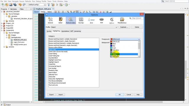 Java Netbeans Programming #11 Change the Color of the Cursor in Netbeans IDE смотреть онлайн