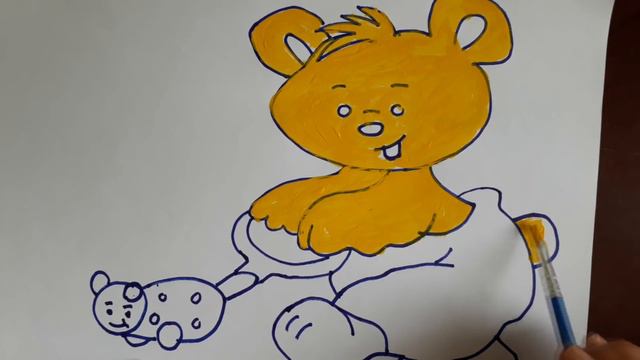 How to draw a bear | Easy step by step | Bong Channel смотреть онлайн