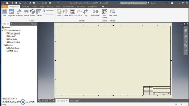Changing Title Block, Sheet Format, and Border in Inventor смотреть онлайн