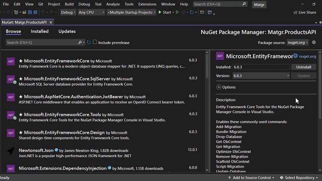 4-Adding Nuget Packages To Products API смотреть онлайн