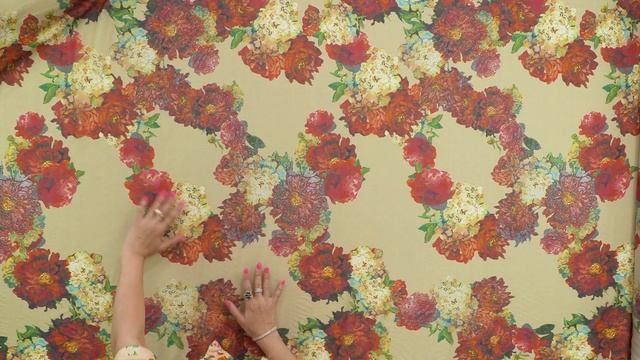 "Тканевый Бутик", арт. 10005, Шелковый стретч-шифон "Амстердам" с красными акцентами смотреть онлайн