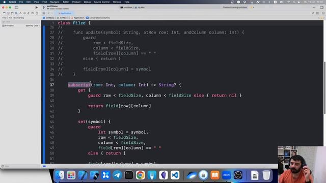 43 [Джун] Сабскрипты в классах | Swift уроки смотреть онлайн