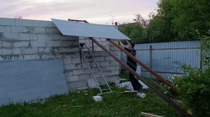 Как поднять 110кг листы шифера в одиночку