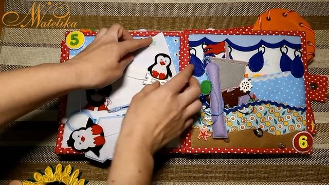 Развивающая книжка из фетра для детей "Счет" смотреть онлайн