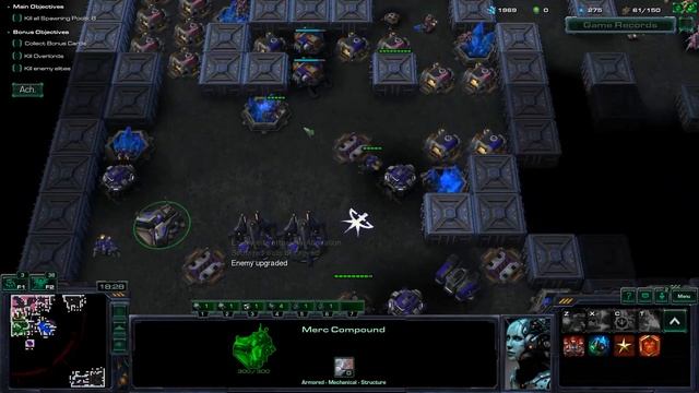 We won the game with half the lobby! Maze and terran(normal) Starcraft 2 arcade смотреть онлайн