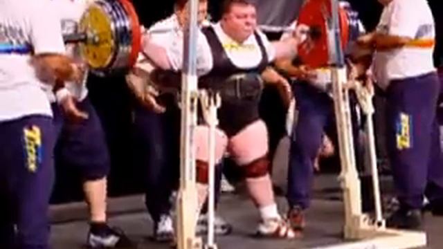 Galina Karpova (RUS) Squats 3.att.: 305 kg WR - World Games 2005 Powerlifting Women's +67,5 kg смотреть онлайн