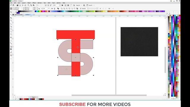CorelDraw 2022 Tutorial - How to Design a Professional ST Letter Logo in Coreldraw смотреть онлайн