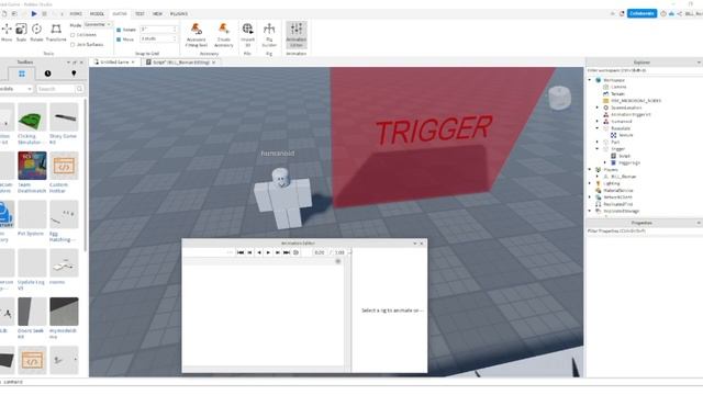Как сделать анимацию по trigger ➜ Roblox studio #1 смотреть онлайн