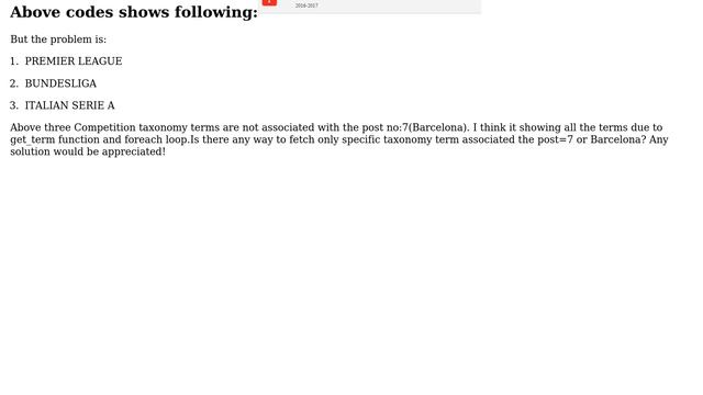 Wordpress: How to show list of taxonomy terms associated with specific post? смотреть онлайн