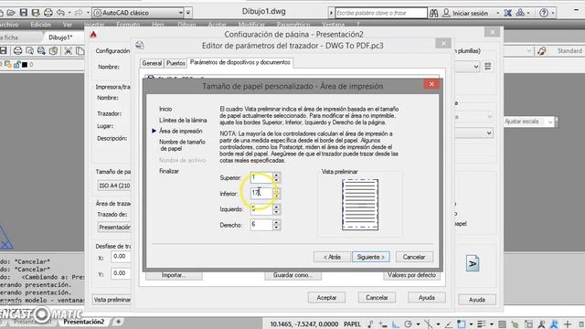 Modificar zona impresion Autocad impresora dwg to pdf смотреть онлайн