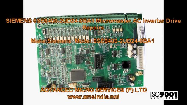 SIEMENS 6SE6400 2UD24 0BA1 MICROMASTER AC Inverter Drive Repairs@amsindia.net смотреть онлайн
