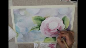 Цветы акварелью поэтапно