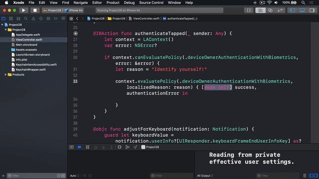 Touch to activate: Touch ID, Face ID and LocalAuthentication – Secret Swift, part 4 смотреть онлайн
