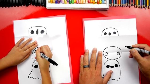 How To Draw A Ghost Stack (Folding Surprise) смотреть онлайн