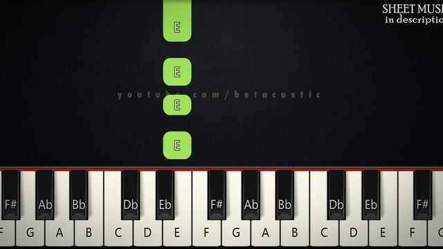Somewhere Over The Rainbow - Israel | BEGINNER PIANO TUTORIAL + SHEET MUSIC by Betacustic смотреть онлайн