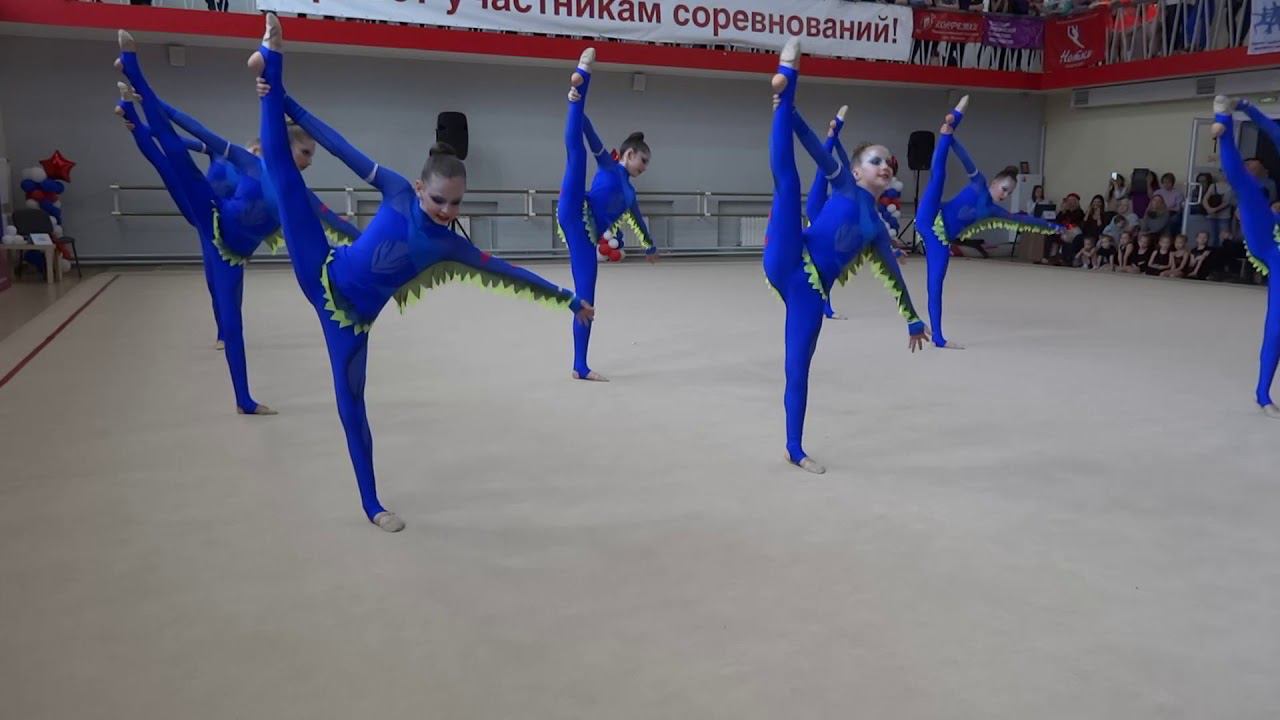 Открытое первенство Красноярского края по эстетической гимнастике команда Нотки 12-14 лет