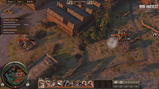 Iron Harvest. Мультиплеер за Поланию 2 на 2. Матч 3: Самый массивный мех смотреть онлайн